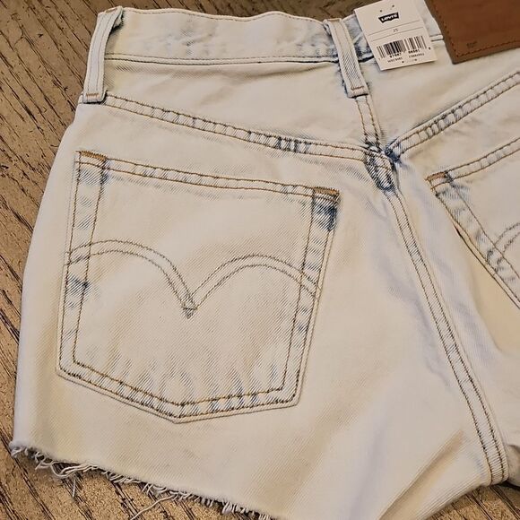 Levi's High Rise 501 Shorts Size 25 NWT - Picture 8 of 13